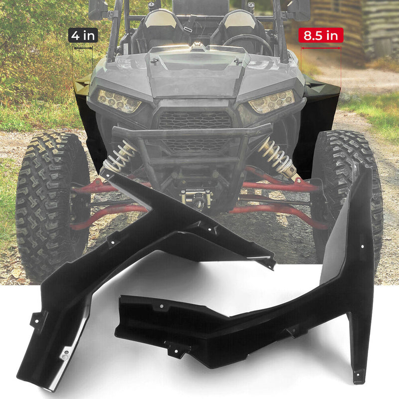 8.5" XXL Front Fender Flares for 2014-2023 Polaris RZR XP 4 1000 TURBO 900