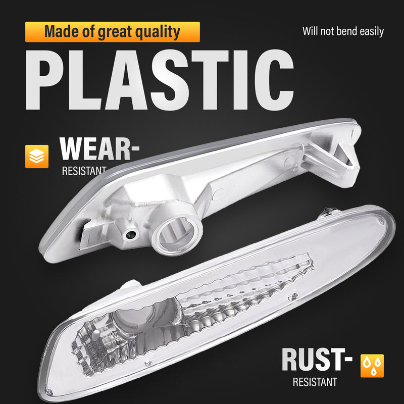 Clear Bumper Side Marker Lights for Mercedes Benz R230 SL Class 2003-2006 Pair