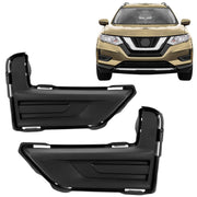 DURAFORCE Front Bumper Fog Light Lamp Covers Grille for Nissan Rogue 17-20 18 Left+Right