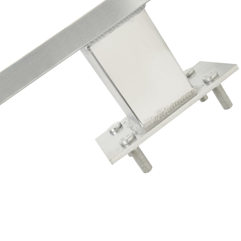 Aluminum H-Mount Trailer Spare Tire Carrier for 6-Lug Wheels w/Hardware