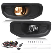 DURAFORCE Pair Fog Lights With Bezels for Ram 1500 2019-2024 Front Driver Passenger Side
