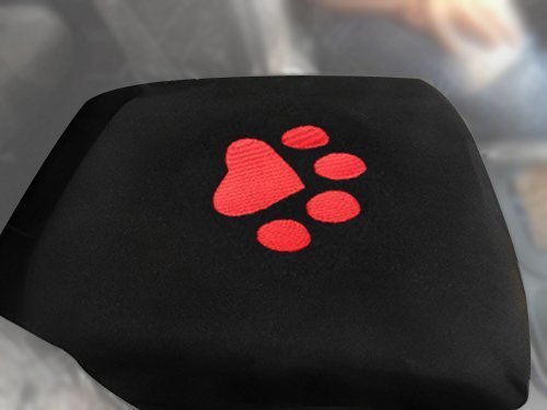 Center Armrest Console Cover Dog Paw for Dodge Ram 1500-5500 Pickup Trucks