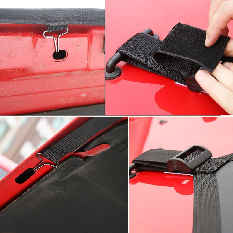 Hood Cover Bra Protector T-Style for Jeep Wrangler JK JKU 2007-2018 Star
