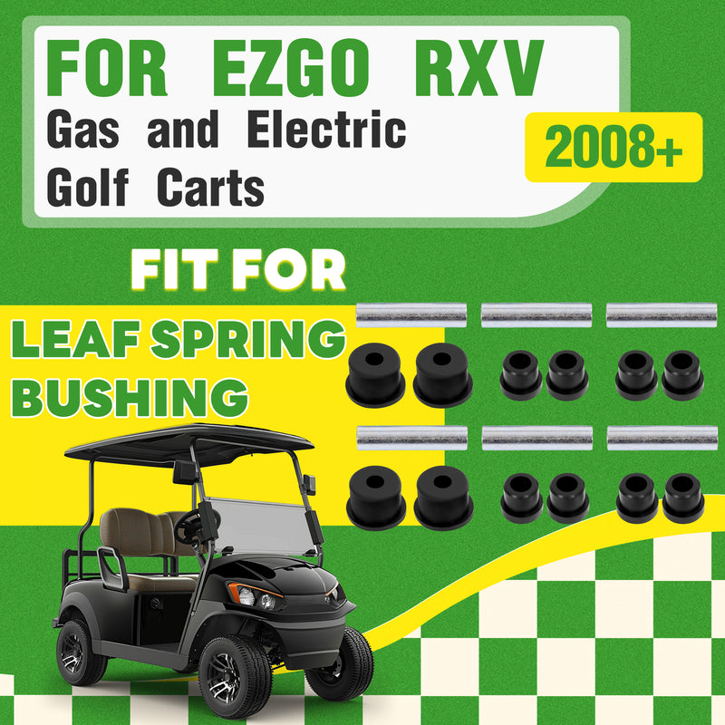 Rear Leaf Spring Bushing Kit 18PCS for EZGO RXV 2008-Up Gas & Electric Golf Cart