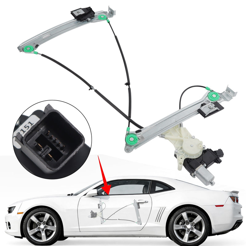 Power Window Motor and Regulator Assembly for Chevrolet Camaro 2011-2015