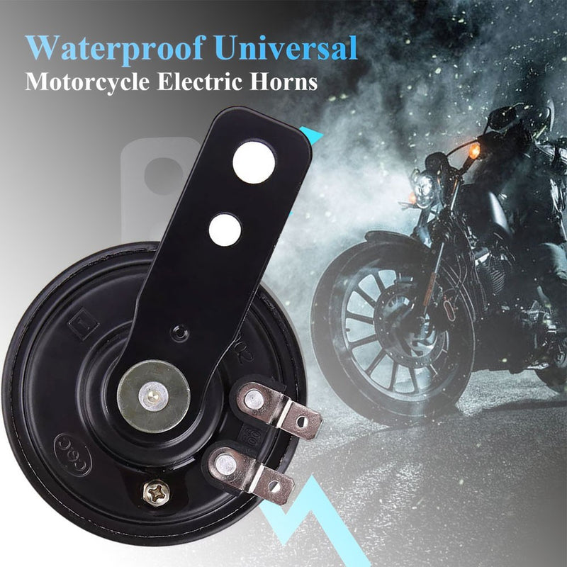 12V Waterproof Loud 105dB Horn for Motorcycle Car ATV Electric Bike Universal