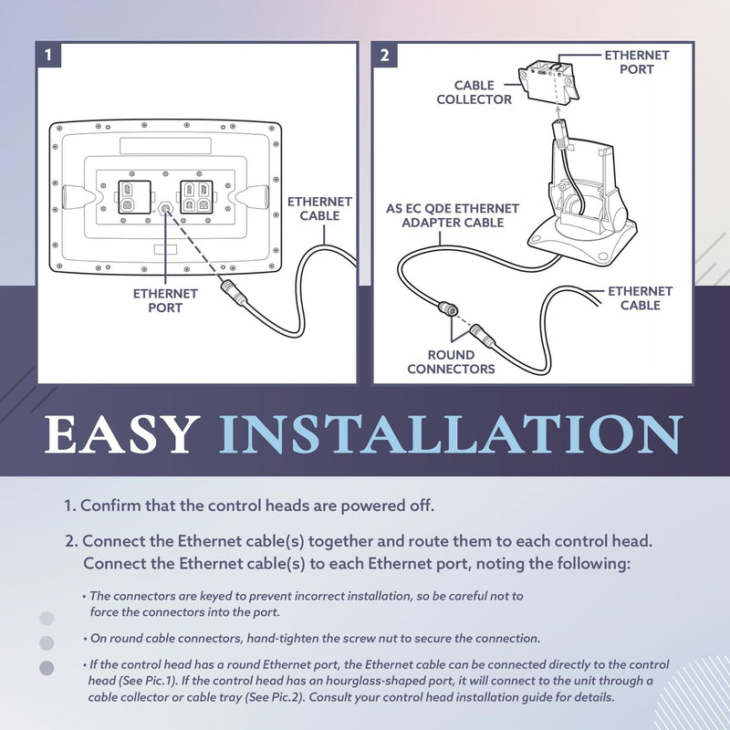 720073-6 5 Foot Ethernet Cable for Humminbird AS EC 5E Helix APEX SOLIX Onix