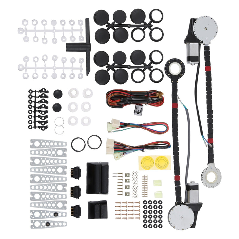 Universal Electric Power Window Lift Regulator Conversion Kit for 2 Door Pickup