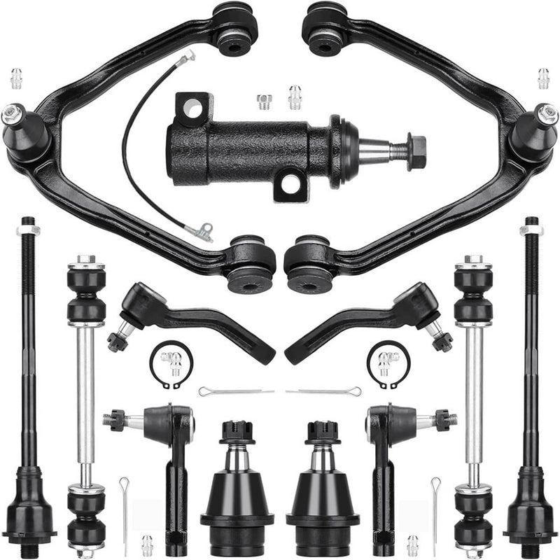 Upper Front Control Arm Ball Joints Tie Rods for Chevy Tahoe GMC Yukon Escalade