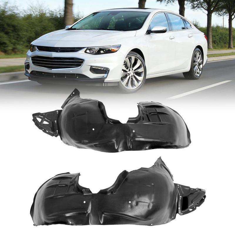 Pair Front Left Right Fender Liner for Chevrolet Malibu 2016 2017 2018