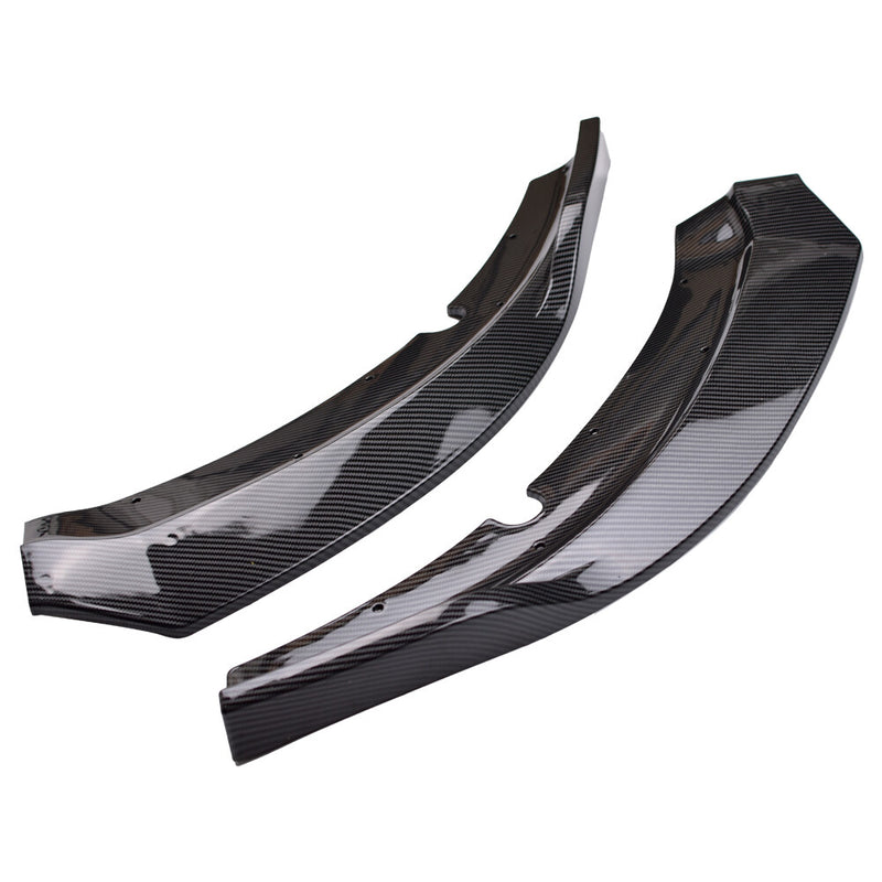 DURAFORCE Front Bumper Lip Splitter Spoiler For Dodge Charger SRT 15-23 Carbon Fiber Style
