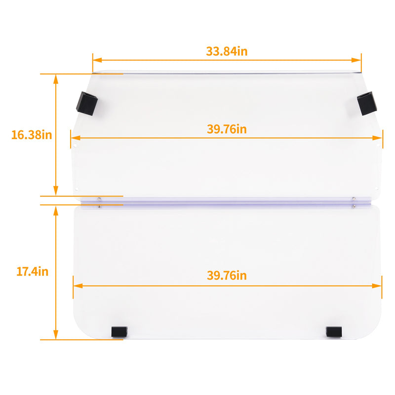 For Evolution Classic Forester 16+ Golf Cart Clear Vented Windshield