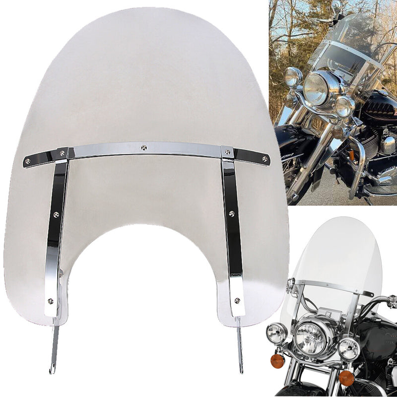 Clear Windshield with Bracket for Harley Road King Special FLHRX 94-23