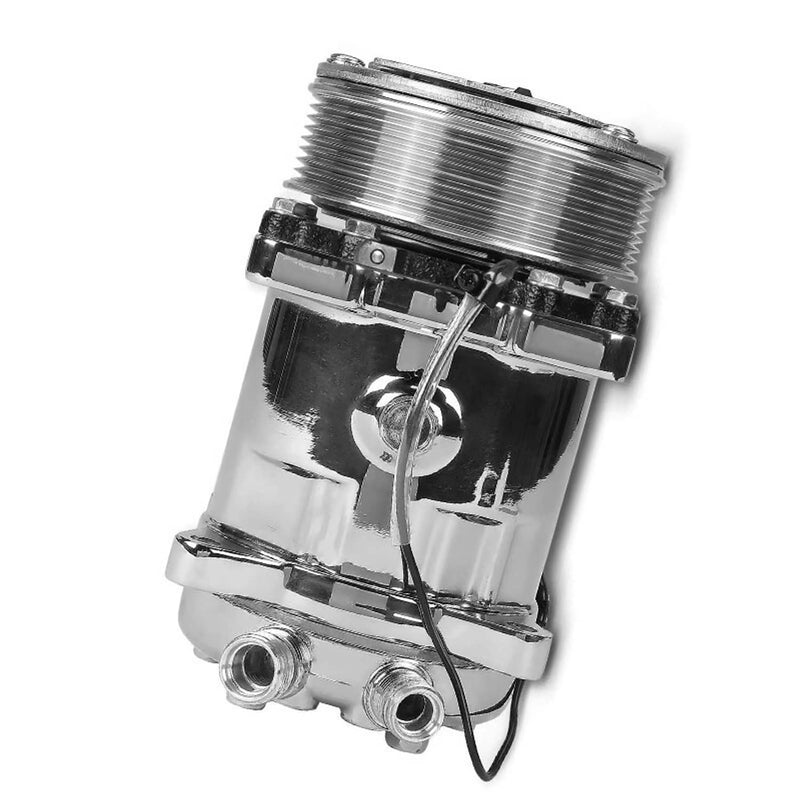 HC5004C AC Compressor with Clutch for Sanden 508 Style 8-Groove Serpentine Belt