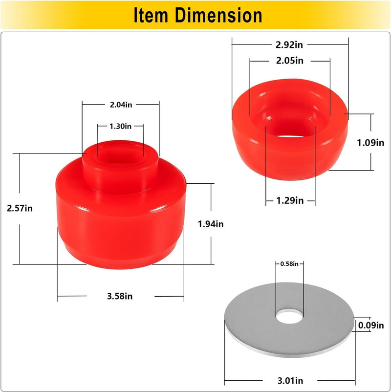 24Pcs Body and Cab Mount Bushing Kit for Chevy Silverado Sierra 2/4WD 1999-2014