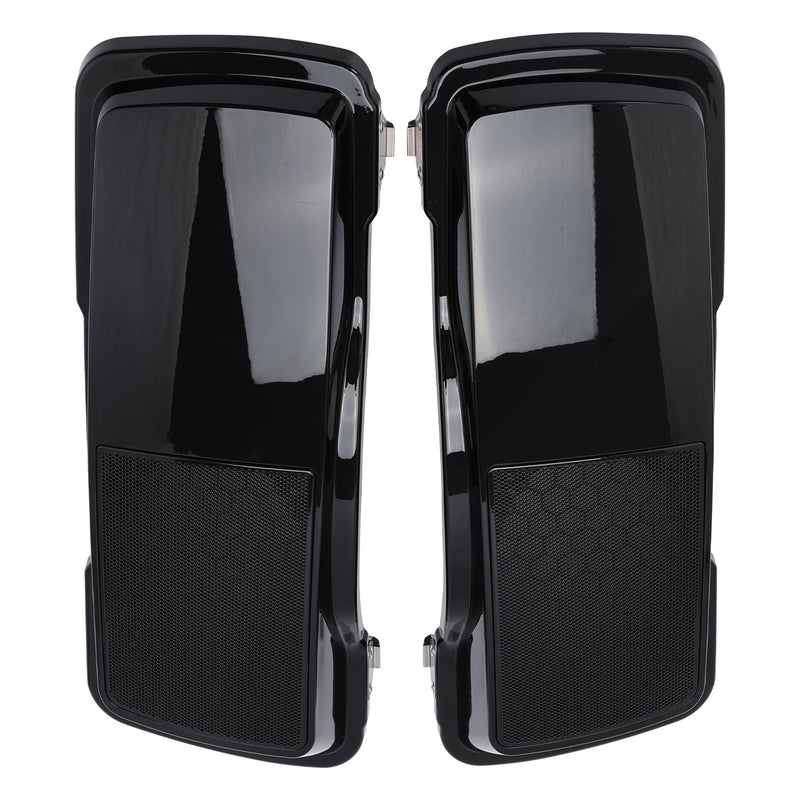 Vivid Black Hard Saddlebag Speaker Cover for Harley Touring Models 1993-2013