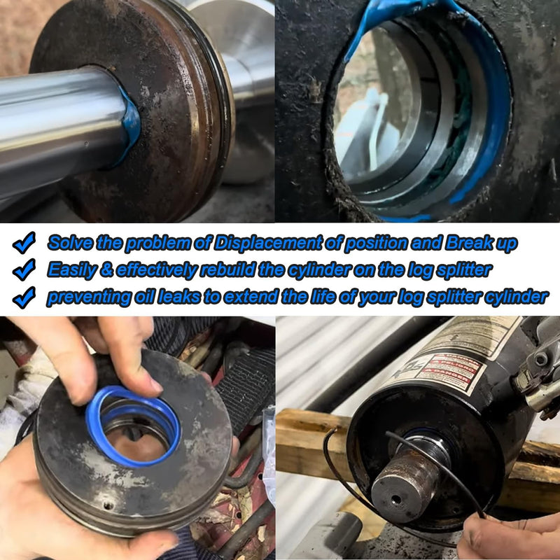 4.5" Bore x 1.75" Rod Hydraulic Log Splitter Cylinder Rebuild Seal Kit