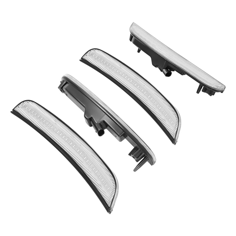 Clear LED Front & Rear Side Marker Lights for Chrysler 300 2015-2023 4 Pieces