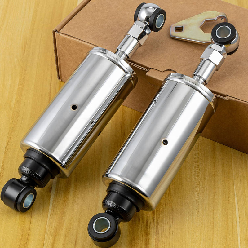 Chrome Adjustable Lowering Shocks Fit for 1989-1999 Harley Softail FLST Fatboy