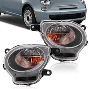 DURAFORCE Turn Signal Parking Lights Clear Lens Front Left Right for Fiat 500 2012-2017
