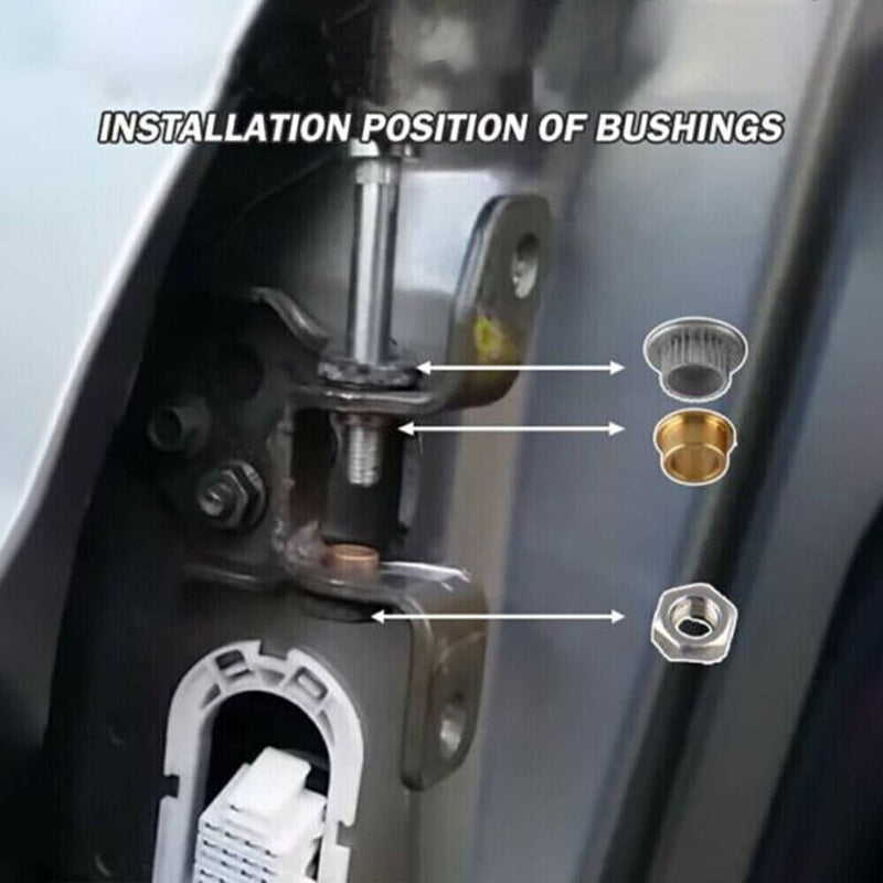 Front Door Hinge Pin & Bushing Repair Kit 2 Pin 1 Door for Ford Lincoln Mercury