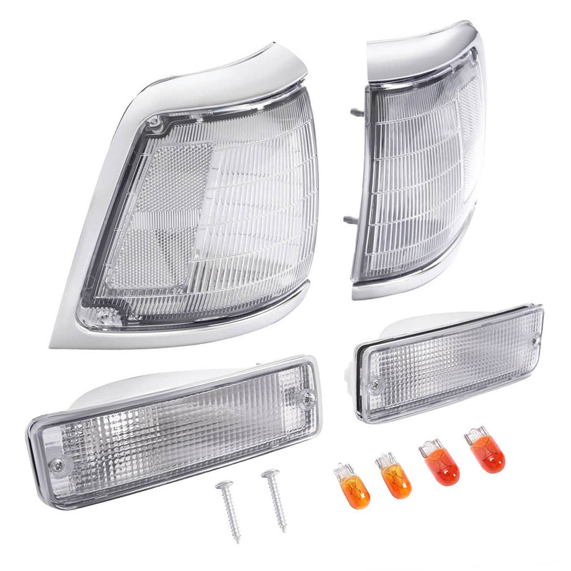 DURAFORCE Clear Corner Lights Bumper Signal Lights for Toyota Pickup 1992-1995 2WD
