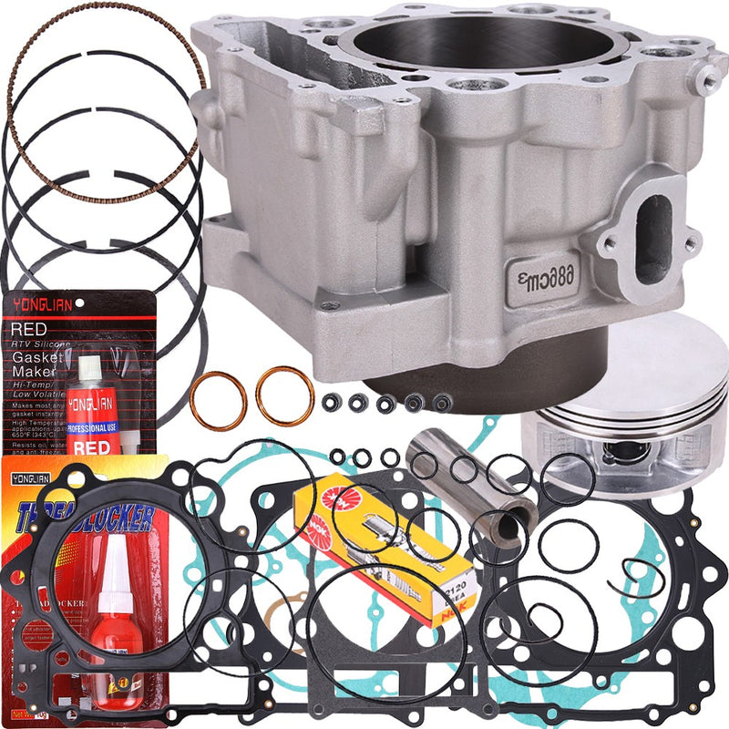 Engine Cylinder Piston Gasket Rebuild Kit for Yamaha Raptor 660R 2001-2005