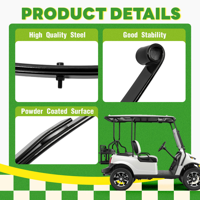 Rear 2 Leaf Spring Kit W/Bushing & Sleeves for Golf Carts EZGO RXV 2008-UP