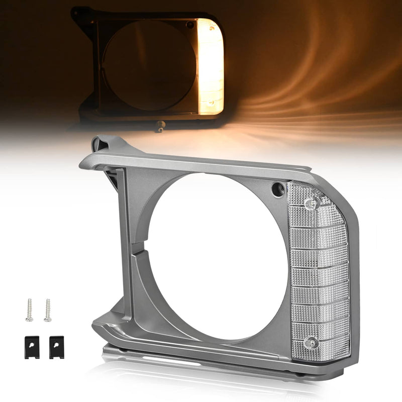 DURAFORCE 8162089105 Driver Side Headlight Door Bezel for Toyota Pickup RWD 1979-1981