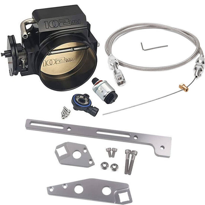102mm Throttle Body w/Cable TPS IAC for GM Gen III LS1 LS2 LS6