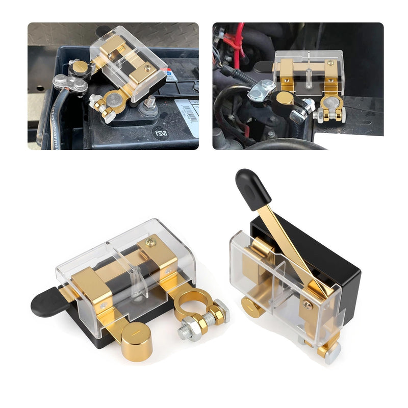 2Pcs 12V 24V Battery Cut Off Disconnect Top Post Switch Isolator Kill for Car RV