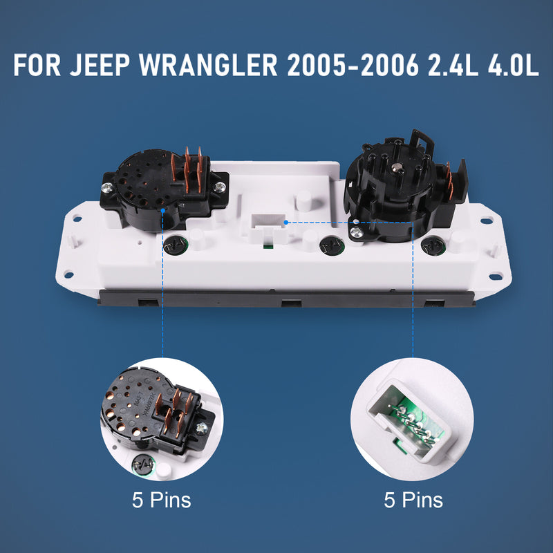 55056558AA AC Heater Climate Control Unit for Jeep Wrangler 2005-2006