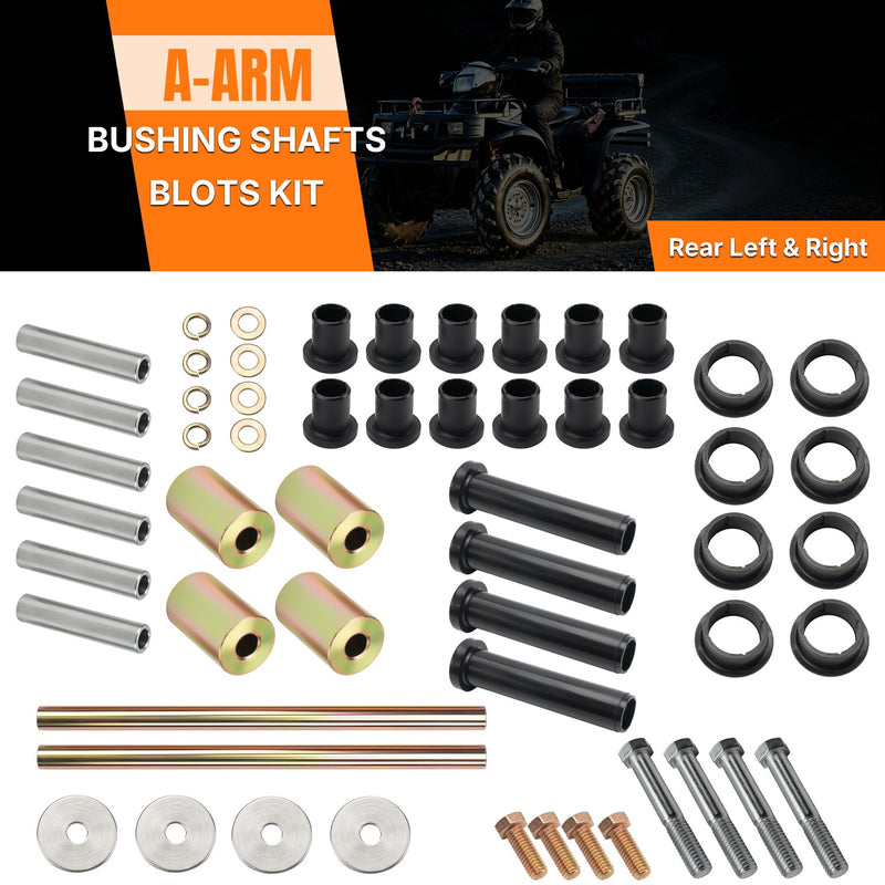 Rear LH RH A-Arm Bushing Shafts Bolts Kit for Polaris Sportsman 700 2003-2007