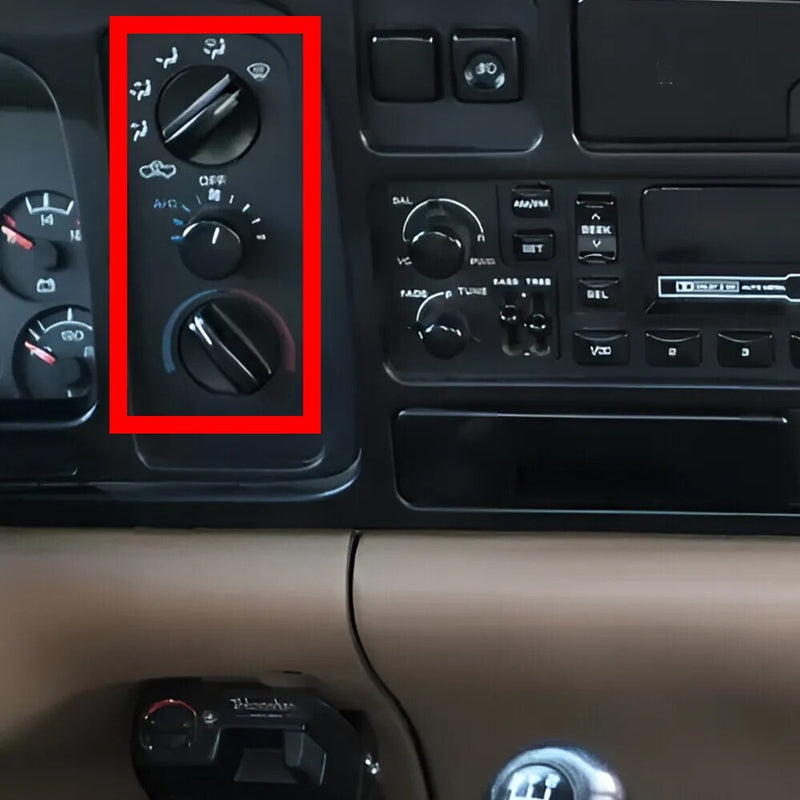 For 94-97 Dodge Pickup Truck Dash Ram 1500 2500 Heater A/C Climate Control Knobs