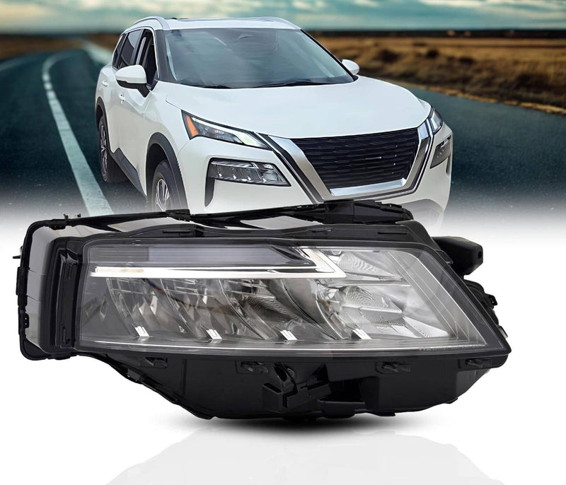 26010-6RR0A Right Passenger Side LED Headlight for Nissan Rogue 2021 2022 2023