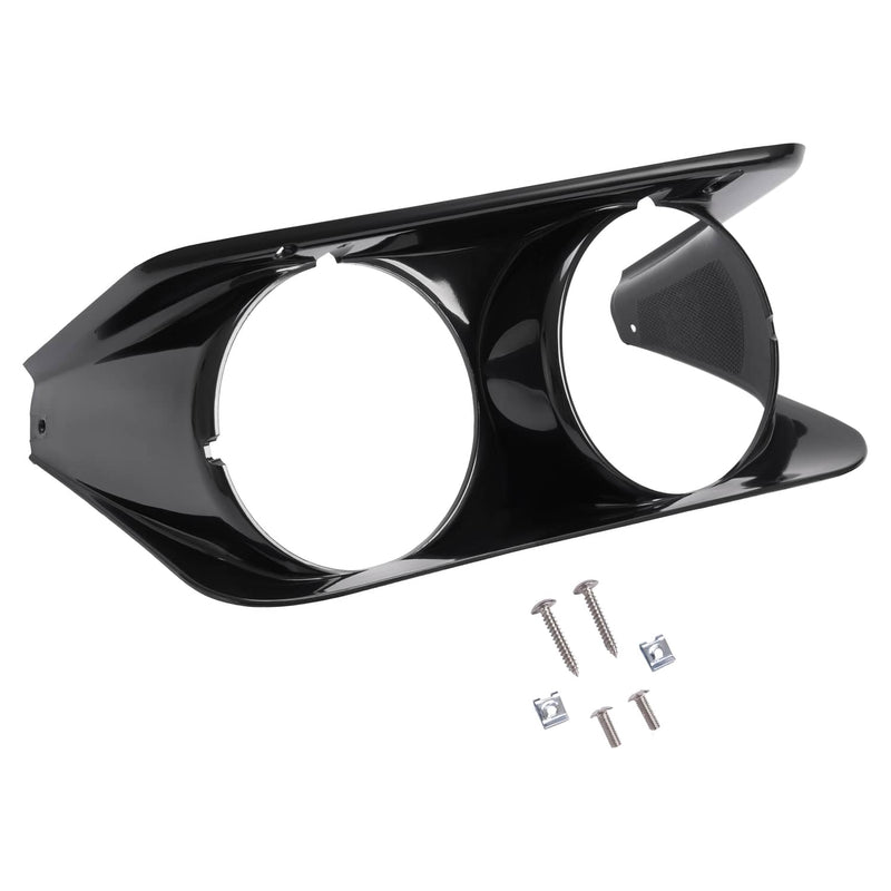 DURAFORCE Black Headlight Bezel Trim Passenger Side RH for Chevrolet C3 Corvette 1968-1982