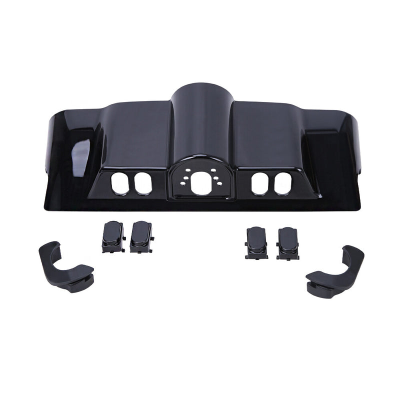 Gloss Black Inner Fairing Switch Cap Kit for Harley Street Electra Glide 96-13