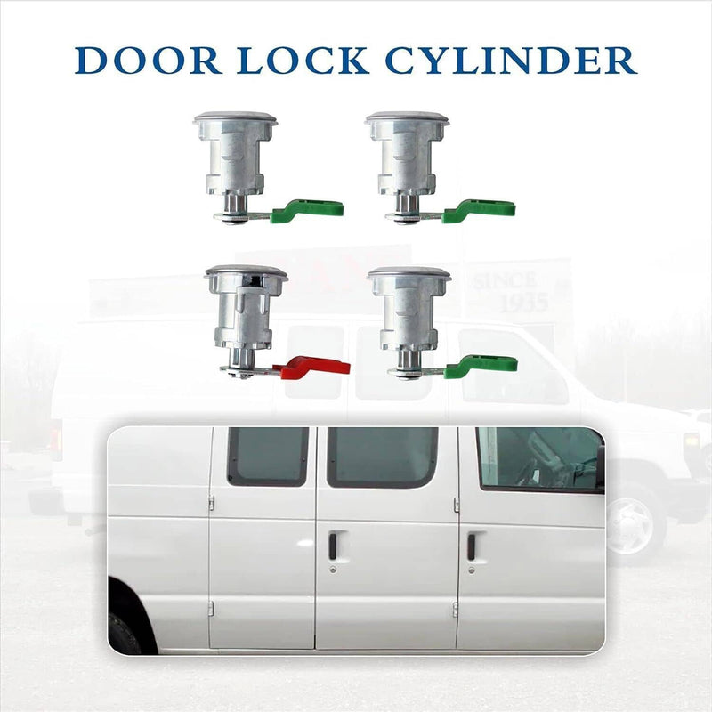 Ignition & Door Lock Cylinder Keyed Alike for Ford Econoline E150 E250 E350