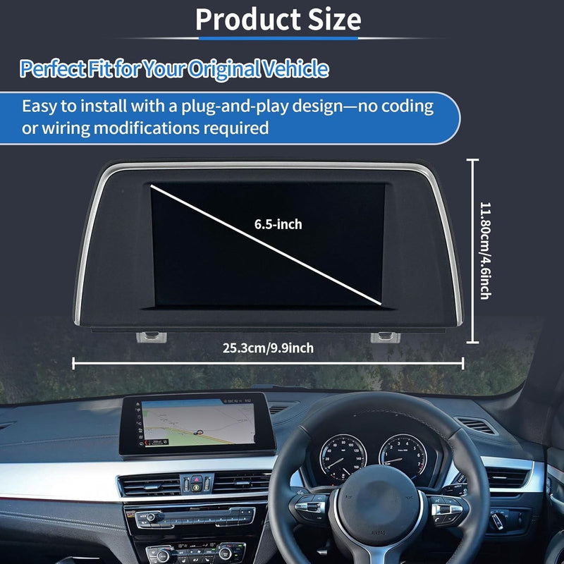 932212 GPS Dash Screen Display for BMW X1 X2 F48 2016-2018 6.5" Information