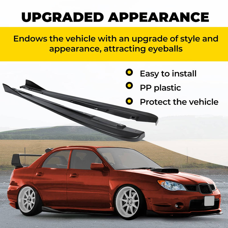 DURAFORCE CS Side Skirt Rocker Extensions for Subaru Impreza WRX STI 02-07 PP