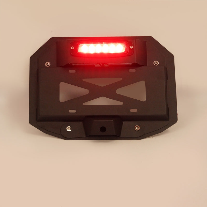 Spare Tire License Plate With Third Brake Light for Jeep Wrangler JK 2007-2018