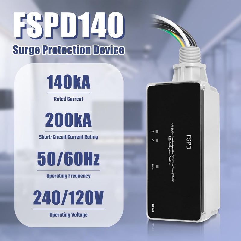 FSPD140 Surge Protection Device Level 2 Rated for 140,000 Amps