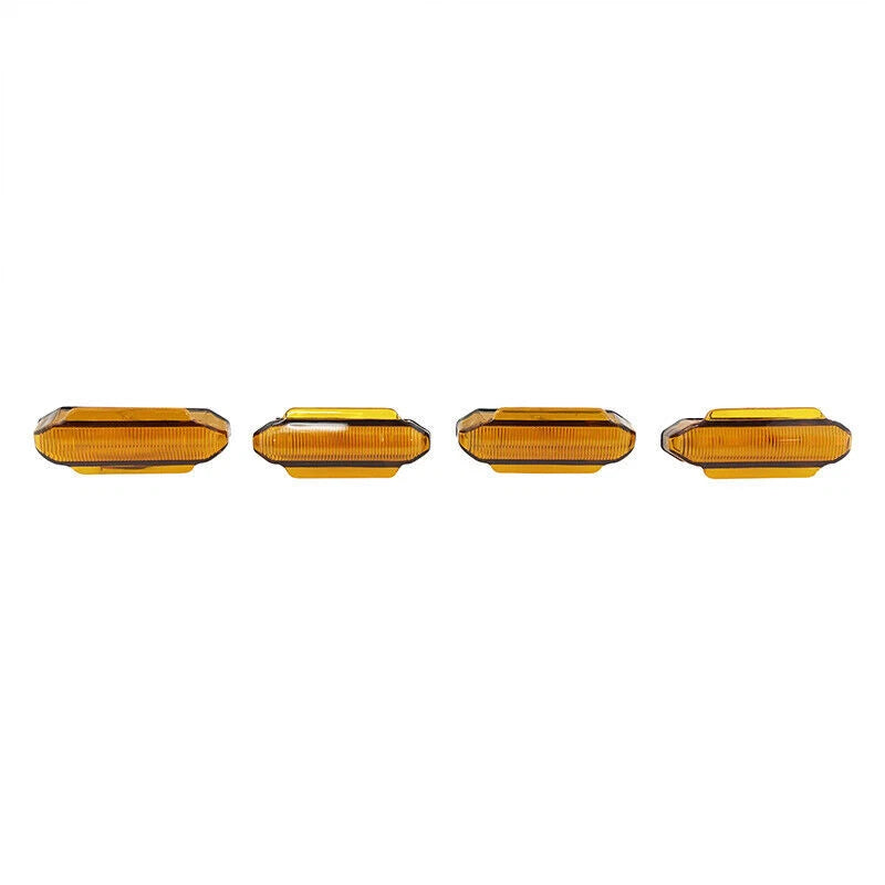 DURAFORCE ZZ2V00966 4PCS LED Amber Grill Marker Light Kit for 2019-2022 for Toyota RAV4