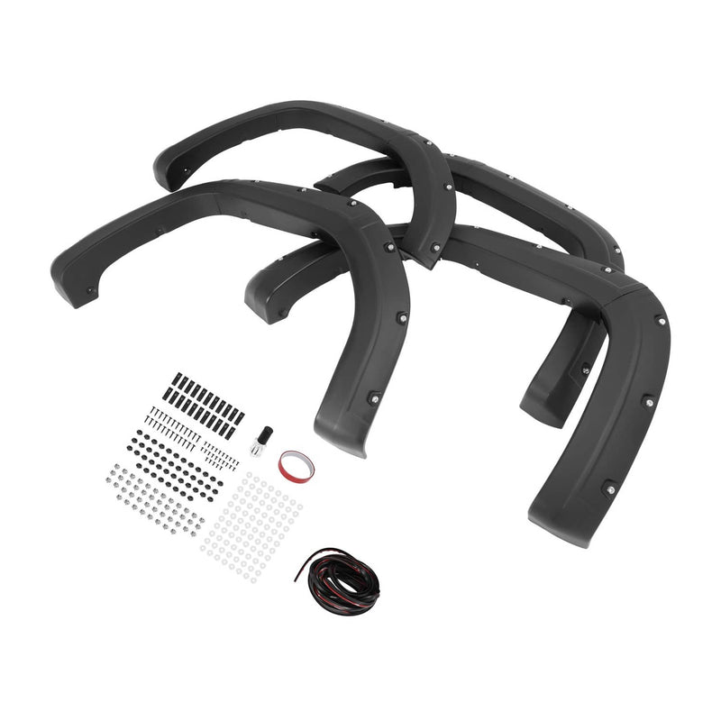 DURAFORCE Fender Flares Front Rear for GMC Sierra 1500 2019-2025 4WD 2WD 20 21 22 23 24