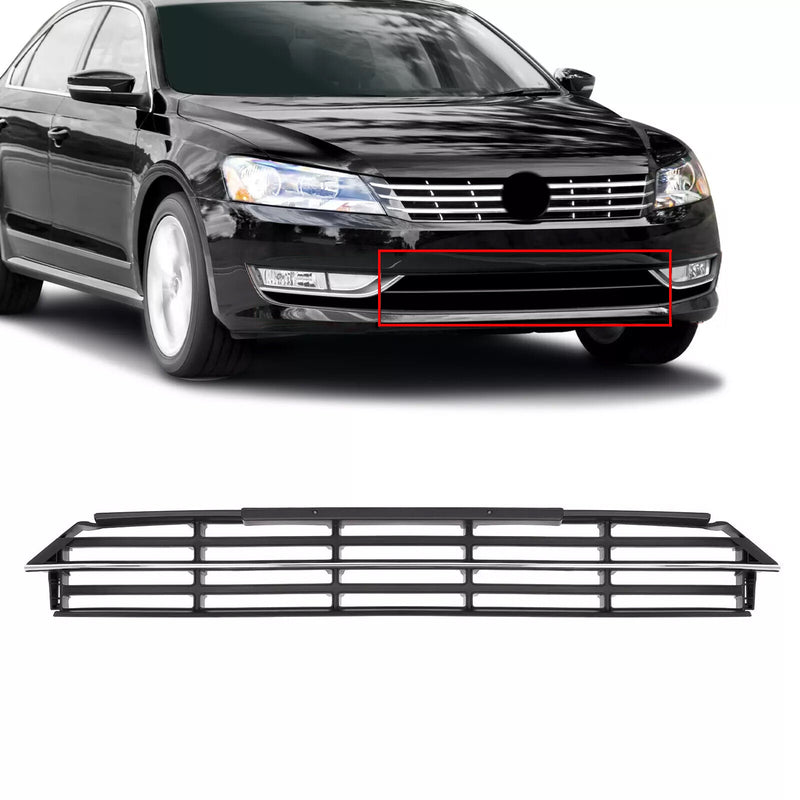 Front Bumper Lower Grille for Volkswagen Passat 2012-2015 Linear Design