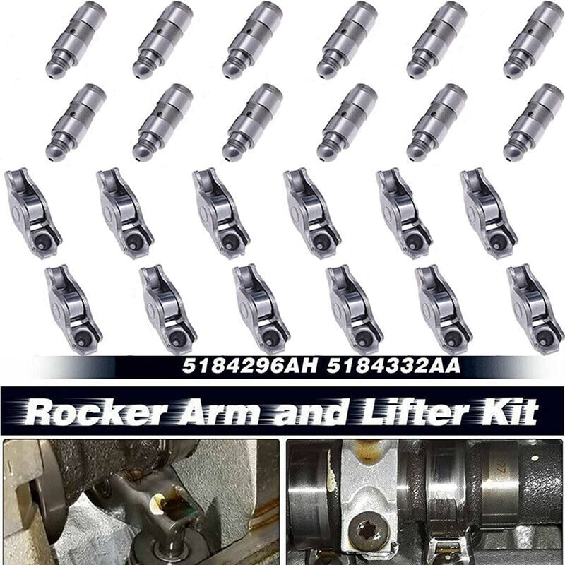 48Pcs Rocker Arms & Valve Lifters Kit for Jeep Dodge Chrysler 3.2 3.6L