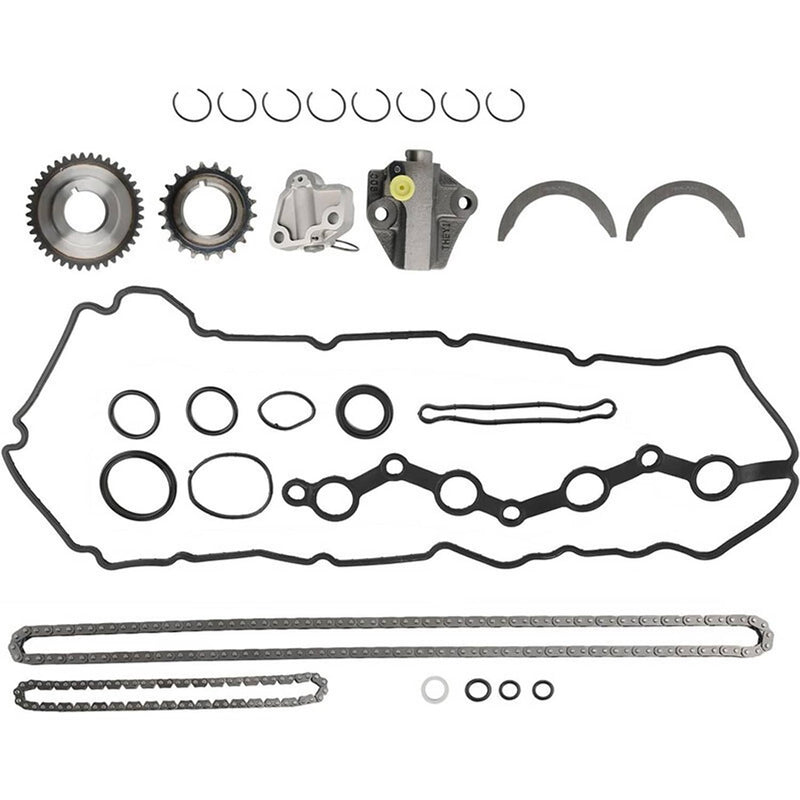 For Kia 2.4L Overhaul Rebuild Kit Piston Gasket Crankshaft Rods Timing Chain