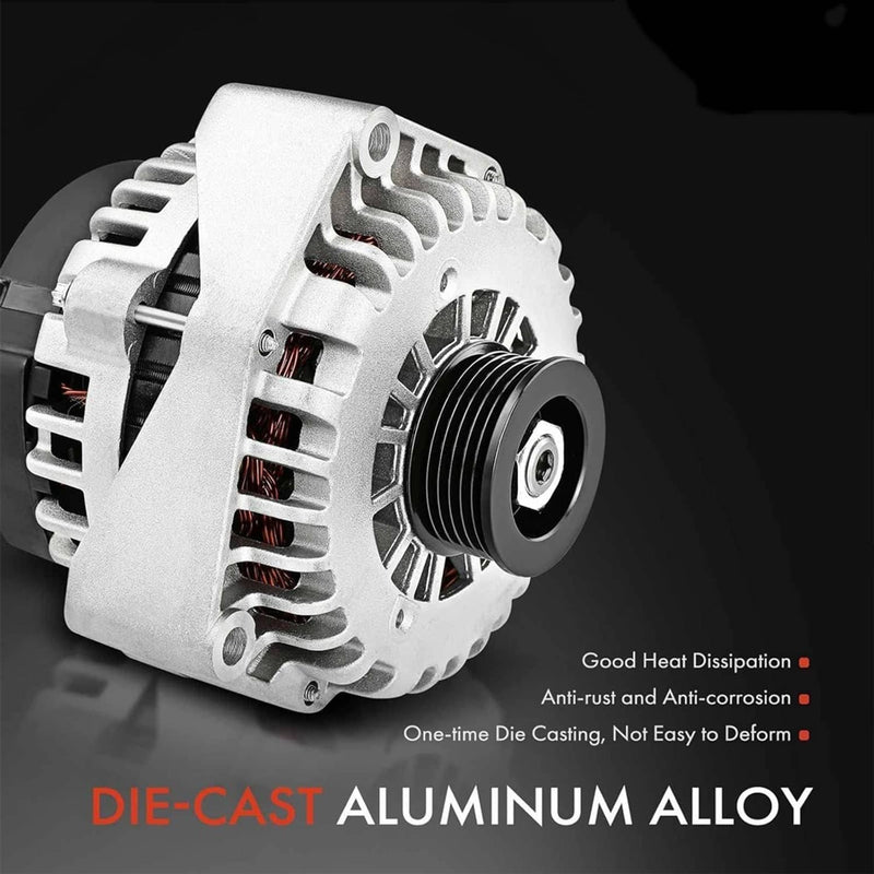 150A Alternator 12V CW 6 Groove Pulley for Hyundai Santa Fe Genesis Kia 2013-18