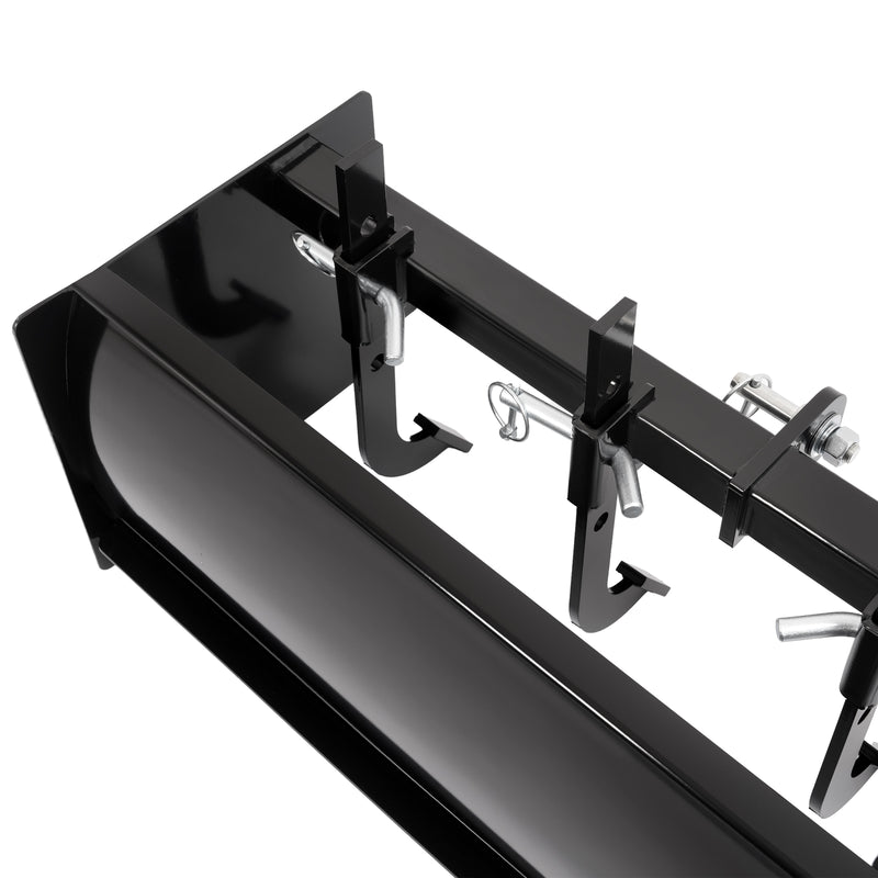 55" Tow Behind Box Scraper Blade Three-Point Quick Hitch for Cat 0 Cat 1