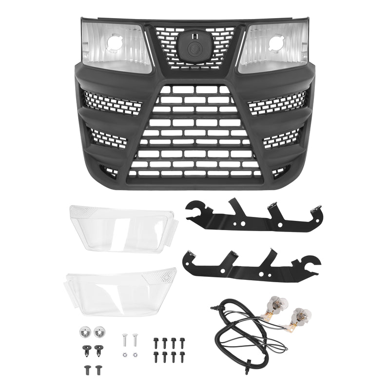 Plastic ABS Grille with Headlight for John Deere X300R X310 X320 X350 X370